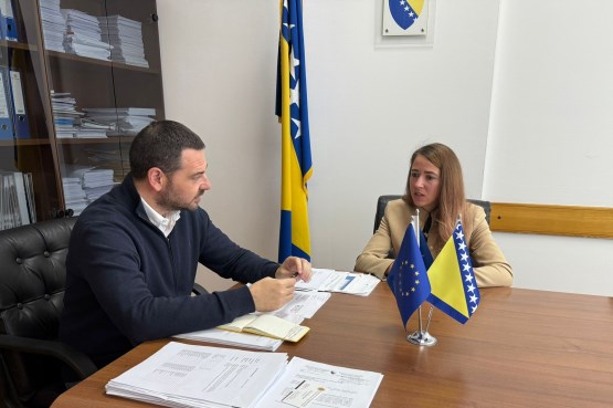 Poslanik u Predstavničkom domu PSBiH Saša Magazinović održao radni sastanak sa ambasadoricom MOK-a